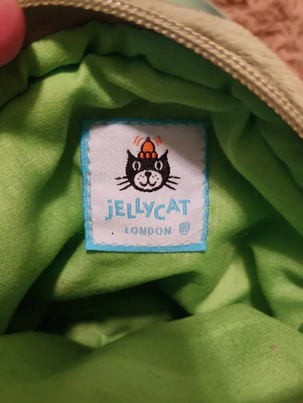 Jellycat Retired Ricky Rain Frog Bag Green Plush Frog Crossbody